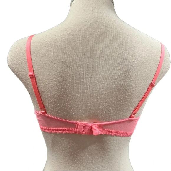 Victoria's Secret Padded Demi Angels Pink/Nude Lace Bra Size 36B NWOT - Picture 4 of 9